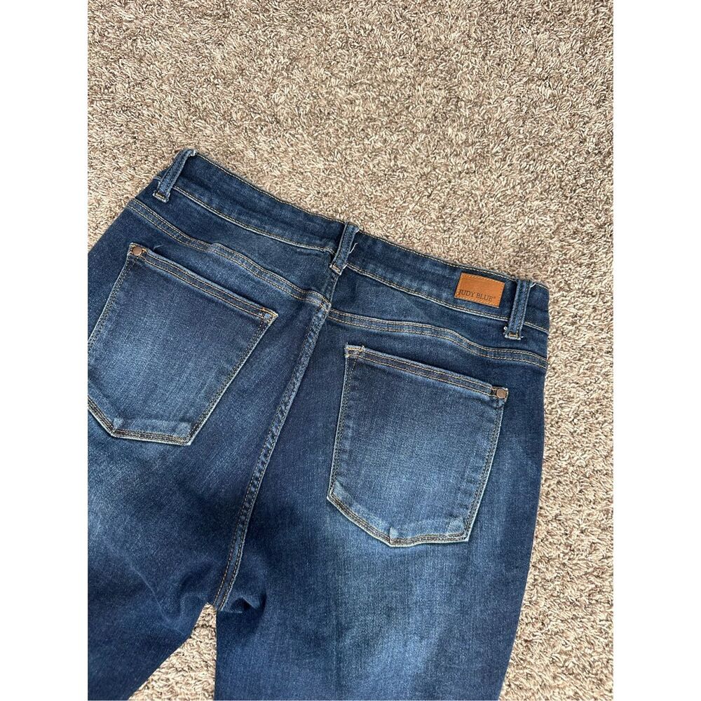 Judy Blue Tummy Control High Waist Skinny fit Jeans Plus Size 14W Dark Wash Blue - Picture 10 of 11